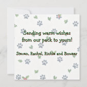 ハッピー ホウィデイズ フォト カード (裏面)