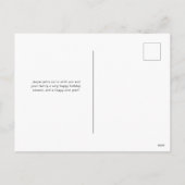 ハッピー・ホリデイズ | かわいいペットの犬のクリスマス写真 シーズンポストカード (裏面)