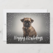 ハッピー ホリデイズ かわいい犬の写真 クリスマス