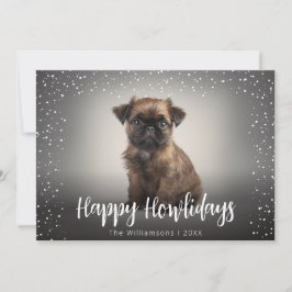 ハッピー ホリデイズ かわいい犬の写真 クリスマス