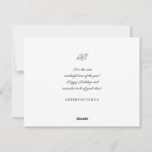 ハッピー ホリデイズ クラシック ゴールド フレーム シーズンカード (裏面)