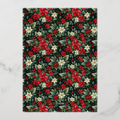 ハッピー ホリデイズ フォト リアル ゴールド 箔シーズンカード (裏面)