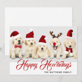 ハッピー ホリデイズ ペット ドッグ ホリデー フォト | クリスマス (正面/裏面)