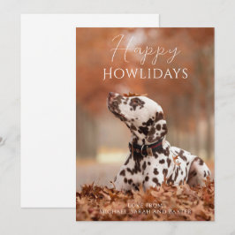 ハッピー ホリデイズ 犬の写真 クリスマス