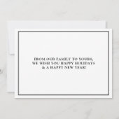 ハッピー・ホリデーズの写真を贈ります シーズンカード (裏面)