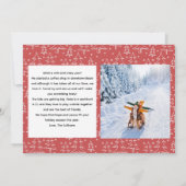 ハッピー ホリデーズ フォト カード - レッド (裏面)