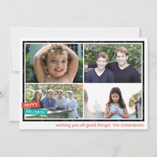 ハッピー ホリデーズ ボーダー x4 シーズンカード (正面)