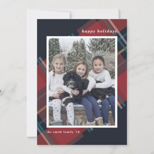 ハッピー ホリデーズ レッド プライド クリスマス カスタム フォト (正面)