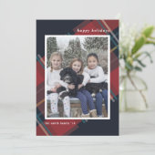 ハッピー ホリデーズ レッド プライド クリスマス カスタム フォト (スタンド正面)