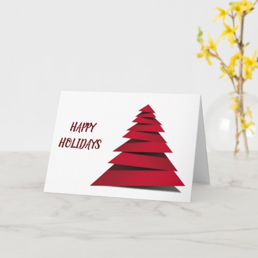 ハッピー ホリデー & すばらしい新年 カード (黄色い花)