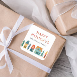 ハッピー ホリデー ウィンター ステッカー