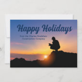 ハッピー ホリデー オーダーメイド 建設会社サンセット シーズンカード (正面)