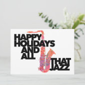 ハッピー・ホリデー＆オール・ザット・ジャズ サックス奏者 シーズンカード (スタンド正面)