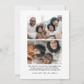 ハッピー ホリデー カード | 現代的なホリデー フォト カード (裏面)