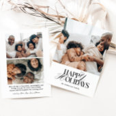 ハッピー ホリデー カード | 現代的なホリデー フォト カード