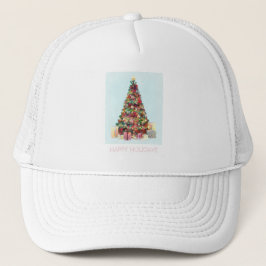 ハッピー・ホリデー クリスマスツリー キャップ