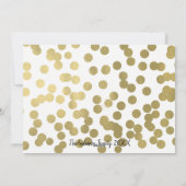 ハッピー ホリデー ゴールド フォイル & ブラック モダン フォト シーズンカード (裏面)