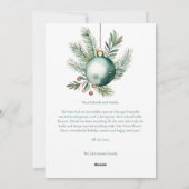 ハッピー ホリデー シグネチャー スクリプト フォト モダン シーズンカード (裏面)