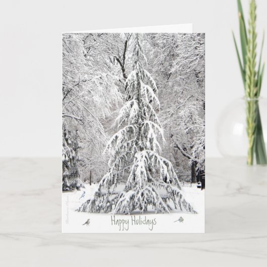 ハッピー ホリデー：シンプルな楽しみを味わう - ボストン シーズンカード (正面)