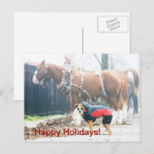 ハッピー・ホリデー シーズンポストカード (正面/裏面)