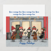 ハッピー ホリデー ストリート ミュージシャン シーズンカード (正面/裏面)