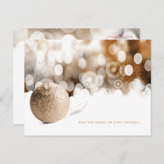 ハッピー ホリデー ポストカード (正面/裏面)