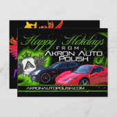 ハッピー ホリデー ポストカード (正面/裏面)