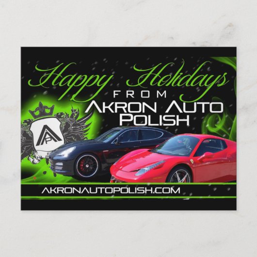 ハッピー ホリデー ポストカード (正面)