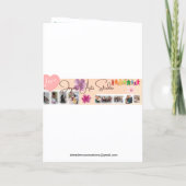 「ハッピー・ホリデー」折りたたみ式グリーティングカード カード (裏面)