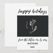 ハッピー・ホリデー　未来のMr. & Mrs. フォトより シーズンカード (正面/裏面)