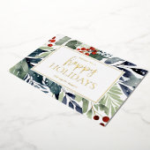 ハッピー ホリデー 水彩 花 (回転した状態)