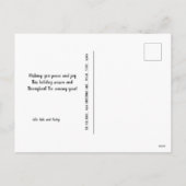 ハッピー ホリデー 犬好き ホリデー フォト カード (裏面)