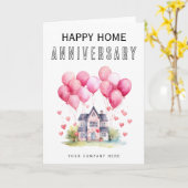 ハッピー ホーム アニバーサリー カード (黄色い花)