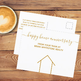 ハッピー ホーム アニバーサリー ゴールド リアルエステート カンパニー ポストカード