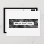 ハッピー・ボスの日 (ぼけ) ポストカード (正面/裏面)