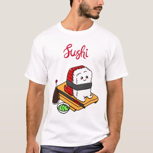 ハッピー・マグロ寿司  Tシャツ (正面)