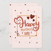 ハッピー・マザーズ・デイ・カード サンキューカード (正面/裏面)
