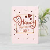 ハッピー・マザーズ・デイ・カード サンキューカード (スタンド正面)