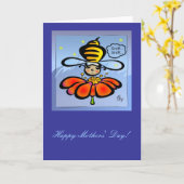 ハッピー・マザーズ・デイ・ビー・スニフ・カード カード (黄色い花)