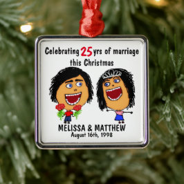 ハッピー・マリッジ・クリスマス・キャラクター メタルオーナメント