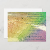 ハッピー・マリッジ・ビーチ 招待状 (正面/裏面)