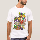 ハッピー マルディグラ Tシャツ (正面)