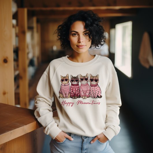 ハッピー・ミャウバレンタイン スウェットシャツ