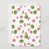 ハッピー メロン招待状 夏の1歳誕生日 招待状 (裏面)