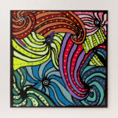 ハッピー・モーション・グラフィックの渦巻き ジグソーパズル (横)