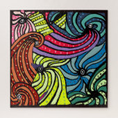 ハッピー・モーション・グラフィックの渦巻き ジグソーパズル (縦)