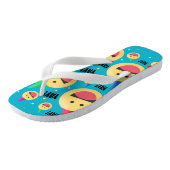 ハッピー·ヤイ絵文字(パーティー·ハッツ·ソックス) ビーチサンダル (アングル)