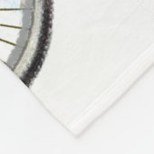 ハッピー・ヤング・ガール・オン・ア・バイクロマンティック・ラブ  フリースブランケット (角)