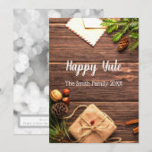 ハッピー・ユール シーズンカード (正面/裏面)