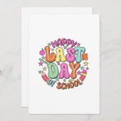 ハッピー ラスト デー オブ スクール 招待状 (正面/裏面)